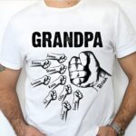 Embrace Family Strength – Custom Dad & Grandpa Cotton Tee – Celebrate Father’s Day with Heartfelt Names - Image 6