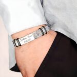 Carry His Story Close – Engraved Photo ID Bracelet for Fathers and Loved Ones - Image 4