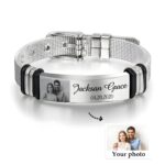 Carry His Story Close – Engraved Photo ID Bracelet for Fathers and Loved Ones - Image 5