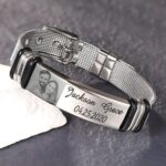 Carry His Story Close – Engraved Photo ID Bracelet for Fathers and Loved Ones - Image 6