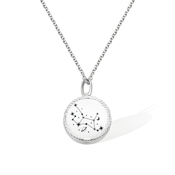 Photo memorial constellation locket necklace for cherished memories