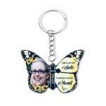 Carry Their Memory Close – Butterfly Photo Keychain Keepsake – A Tender Tribute for Loved Ones - Image 2