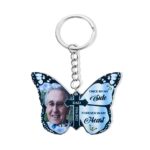 Carry Their Memory Close – Butterfly Photo Keychain Keepsake – A Tender Tribute for Loved Ones - Image 3