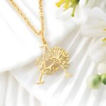 Embrace Your Story – Custom Initial & Birth Flower Necklace – A Cherished Keepsake for Her Special Moments - Image 5