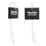 Honor Nature's Memory – Custom Engraved Slate Garden Sign – A Lasting Tribute for Special Moments - Image 2