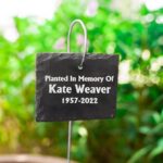 Honor Nature's Memory – Custom Engraved Slate Garden Sign – A Lasting Tribute for Special Moments - Image 5