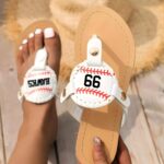 Step Into the Game – Custom Sports Flip Flops – Celebrate Players and Proud Baseball Moms - Image 4