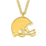 Celebrate the Game – Custom Football Name Necklace with Jersey Number – For Passionate Sports Fans - Image 2