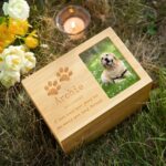 Forever in Our Hearts – Custom Wooden Pet Cremation Urn with Photo & Message – A Loving Tribute for Cherished Companions - Image 2