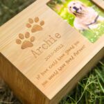 Forever in Our Hearts – Custom Wooden Pet Cremation Urn with Photo & Message – A Loving Tribute for Cherished Companions - Image 3