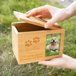 Forever in Our Hearts – Custom Wooden Pet Cremation Urn with Photo & Message – A Loving Tribute for Cherished Companions - Image 4