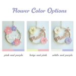 Illuminate Tender Moments – Custom Name Baby Flower Wreath Night Light – A Cherished Keepsake for Her Nursery - Image 10