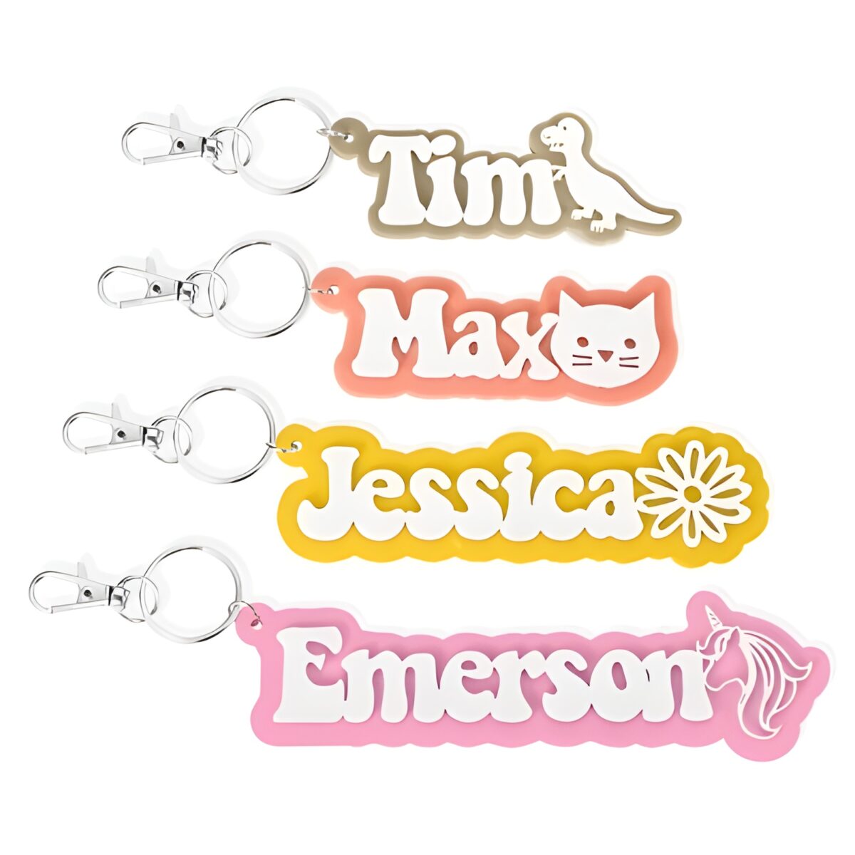Custom name keychain gift for personal adventures