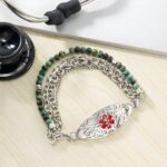 Carry Peace of Mind – Elegant Medical Alert ID Bracelet with Turquoise for Loved Ones' Safety - Image 3