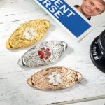 Carry Peace of Mind – Elegant Medical Alert ID Bracelet with Turquoise for Loved Ones' Safety - Image 4