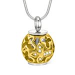 Carry Their Spirit Close – Butterfly Urn Locket Necklace – A Tender Tribute for Cherished Souls - Image 2