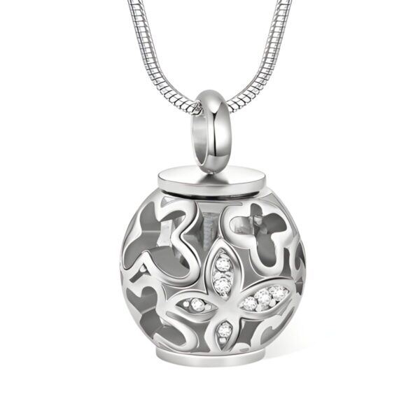 Butterfly urn locket necklace for cherished memories