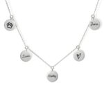 Carry Your Heart Close – Custom Multi Disc Name Necklace – For Cherished Women and Friends - Image 2