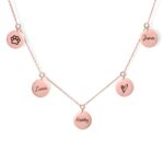 Carry Your Heart Close – Custom Multi Disc Name Necklace – For Cherished Women and Friends - Image 3