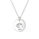 Carry Their Love Close – Custom Dog Name & Portrait Necklace – For Cherished Dog Moms and Devoted Dog Lovers - Image 2
