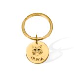 Carry Their Memory Close – Engraved Pet Portrait Keychain – For Cherished Pet Parents and Loving Remembrances - Image 2
