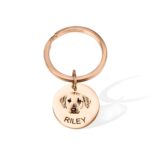 Carry Their Memory Close – Engraved Pet Portrait Keychain – For Cherished Pet Parents and Loving Remembrances - Image 3