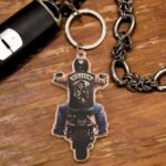 Ride with Heart – Custom Biker Acrylic Keychain – For Those Who Live the Open Road - Image 3