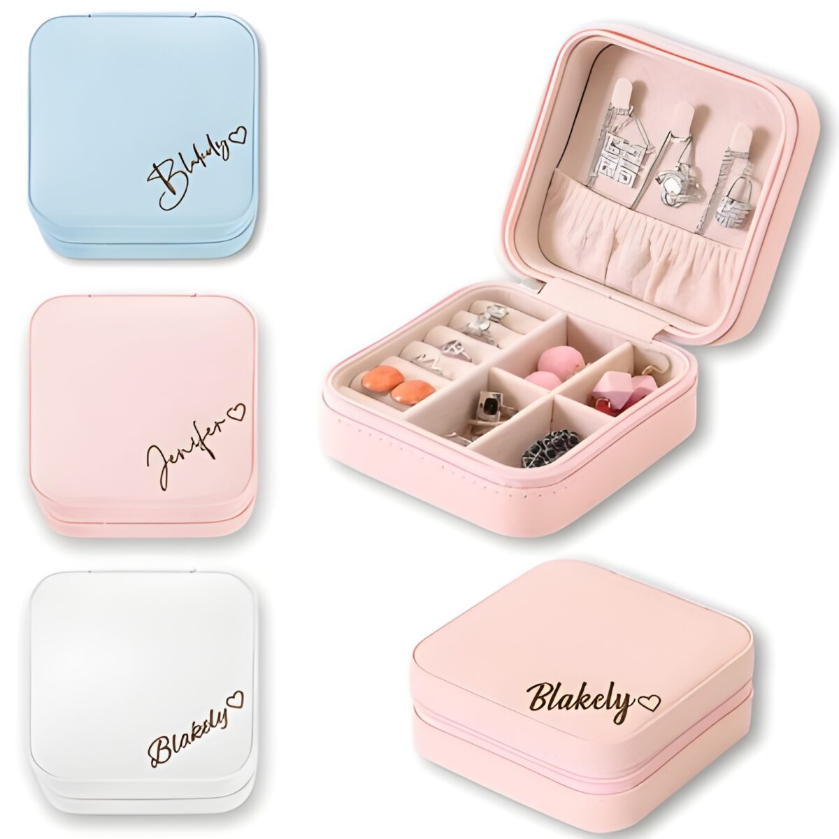 Custom heart-shaped jewelry box for special memories