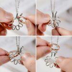 Embrace Your Precious Moments – Sterling Silver Floral Ring Holder Necklace – A Cherished Keepsake for Her - Image 9