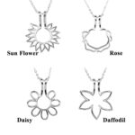 Embrace Your Precious Moments – Sterling Silver Floral Ring Holder Necklace – A Cherished Keepsake for Her - Image 10