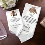 Carry Their Love Close – Custom Pet Photo Wedding Handkerchief – For Bride and Groom’s Special Day - Image 3