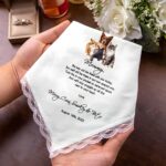 Carry Their Love Close – Custom Pet Photo Wedding Handkerchief – For Bride and Groom’s Special Day - Image 5