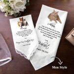 Carry Their Love Close – Custom Pet Photo Wedding Handkerchief – For Bride and Groom’s Special Day - Image 6