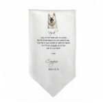 Custom pet photo wedding handkerchief for special moments