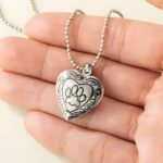 Carry Their Pawprints Close – Heart-Shaped Pet Paw Locket Necklace – A Cherished Keepsake for Pet Lovers and Loved Ones - Image 4