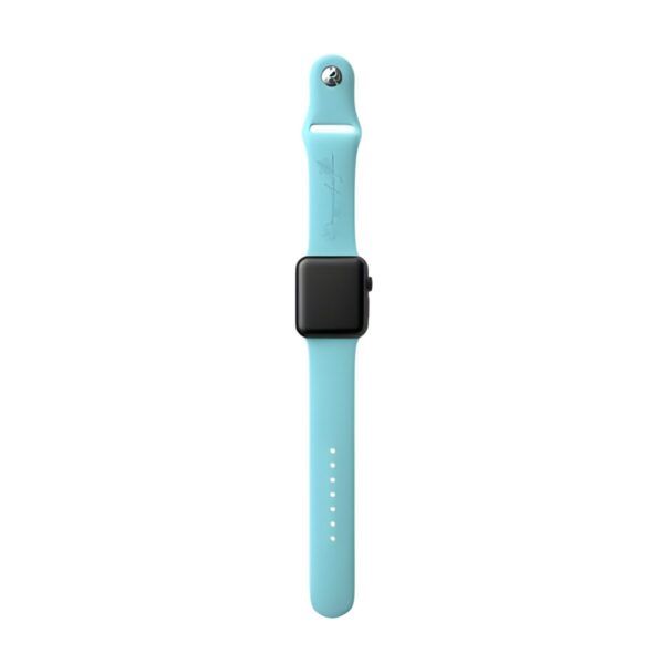 Birth flower silicone Apple Watch band for personalized stories