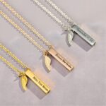 Carry Their Memory Close – Engraved Cremation Urn Bar Necklace – A Heartfelt Tribute for Loved Ones - Image 4