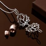 Hold Their Spirit Close – Lotus Cremation Urn Necklace – A Tender Keepsake for Women and Pet Loss - Image 4