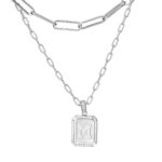 Custom layered initial necklace for heartfelt connections