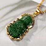 Embrace Serenity – Jade Buddha Lotus Pendant Necklace – A Meaningful Treasure for Her Journey - Image 4