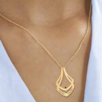 Embrace Your Love Story – Custom Ring Holder Necklace with Birthstone – A Cherished Keepsake for Her - Image 6