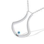 Carry Your Love Close – Custom Birthstone Ring Holder Necklace – For Her, Mom, or Wife - Image 5