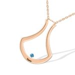 Carry Your Love Close – Custom Birthstone Ring Holder Necklace – For Her, Mom, or Wife - Image 6