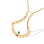 Carry Your Love Close – Custom Birthstone Ring Holder Necklace – For Her, Mom, or Wife - Image 7
