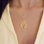 Carry Your Love Close – Custom Birthstone Ring Holder Necklace – For Her, Mom, or Wife - Image 8