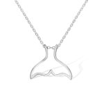 Mermaid tail ring holder necklace for cherished women