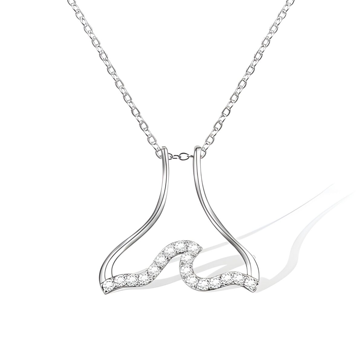 Mermaid tail ring holder necklace for cherished moments