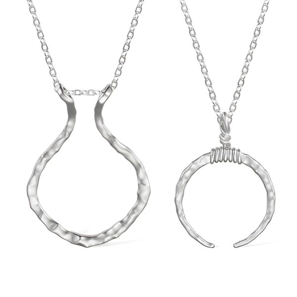 Sterling silver ring holder necklace for precious moments