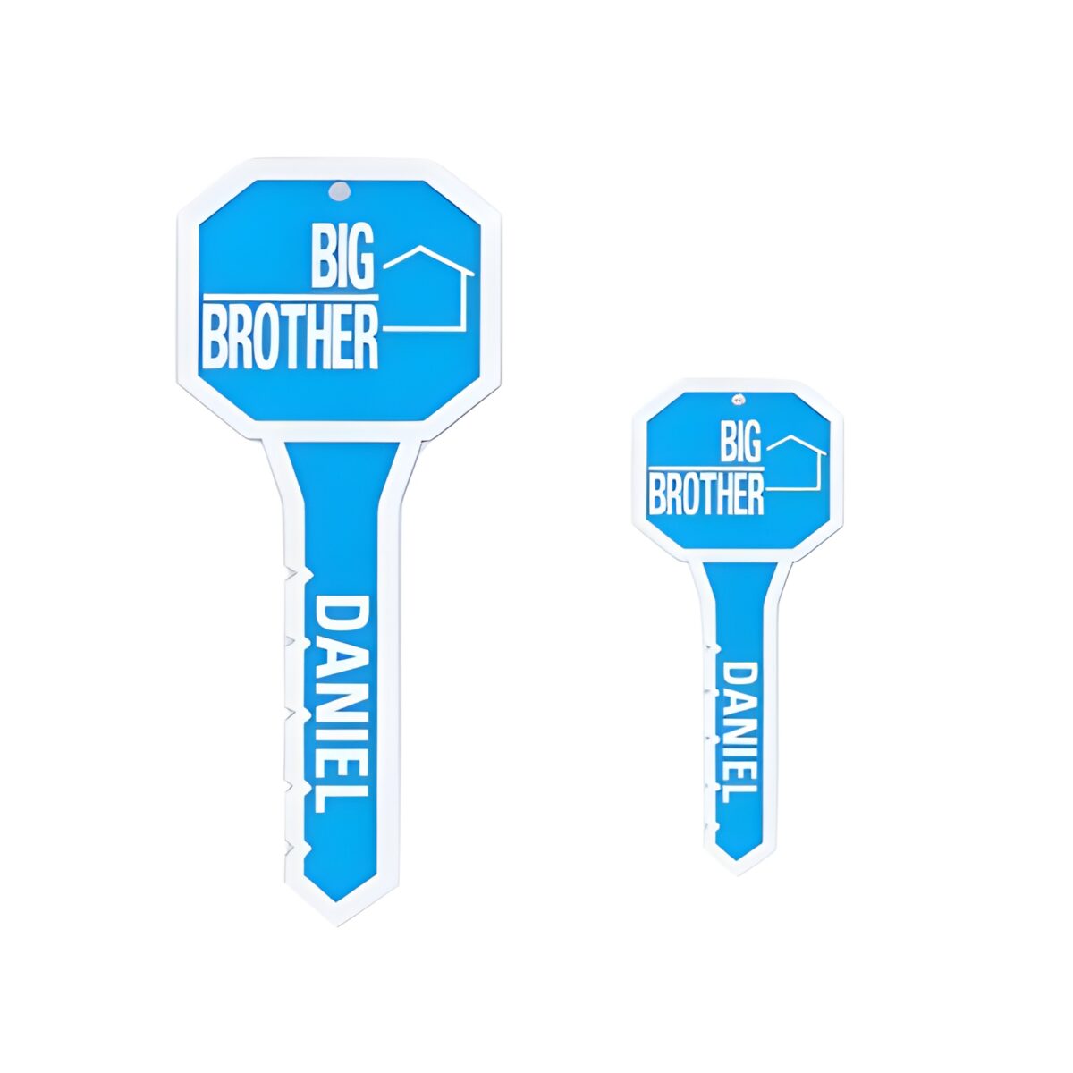 Custom big brother keychain celebrating sibling love
