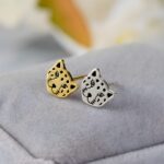 Embrace the Wild Spirit – Sterling Silver Leopard Face Stud Earrings – For Nature Lovers and Dreamers - Image 4